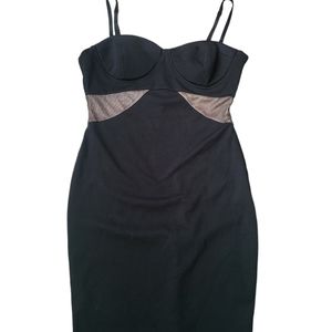 NWT L Kardashian Kollection BodyCon Dress / Strapless Black Fitted Dress